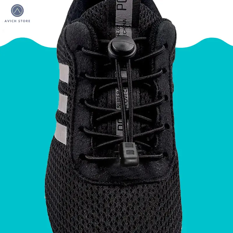 TALI SEPATU KARET ELASTIS LOCK LACES MODEL MOTIF KEREN SHOE LACES