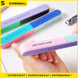 SUPERMALL Nail Buffer - Alat Kikir Kuku / Amplas Kuku Manikur Pedikure