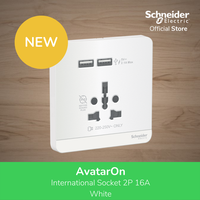 Gambar Schneider Electric AvatarOn Int Socket 16A USB 2.1A - E8342616USB_WE - AvatarOn Int Socket 16A USB 2.1A - E8342616USB_WE dari Schneider Electric Indonesia Kab. Bekasi 3 Tokopedia