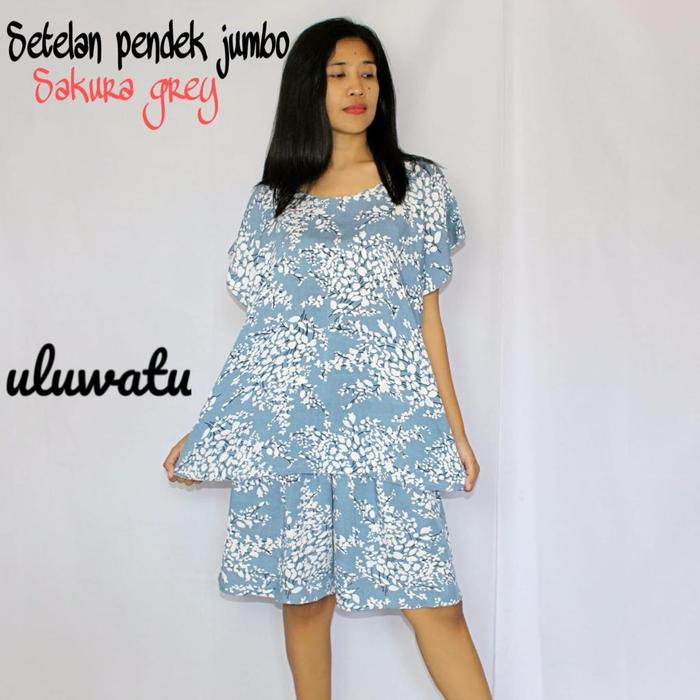 Gambar setelan pendek baby doll jumbo LD 130 kekinian dari uluwatu daster Kab. Badung Tokopedia