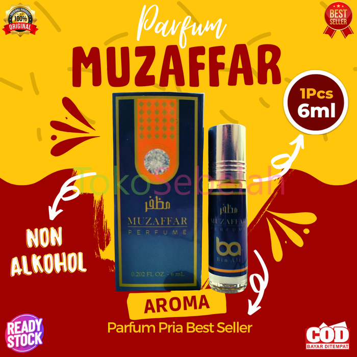 Gambar Parfum MUZAFFAR 6ml Bin Ali Original Roll - Minyak Wangi COD dari Toko Sebelah Official Kab. Bogor Tokopedia