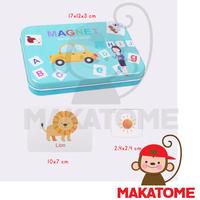 Gambar Letter Magnetic Tin Box Mainan Edukasi magnet spelling words toddler dari Makatome Shop Kota Tangerang Selatan 3 Tokopedia