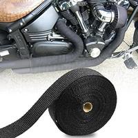 Gambar Exhaust Wrap Ori / Lakban Peredam Anti Panas Knalpot Motor Hitam Asli dari Ibra84shop Kab. Tangerang 1 Tokopedia