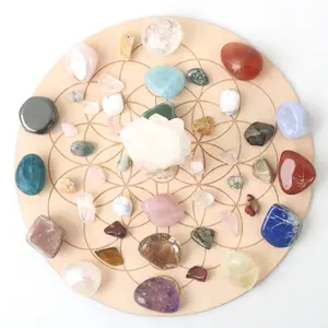 Seven Chakra Crystal Tumble Set / Batu Kristal 7 Cakra Healing Stone