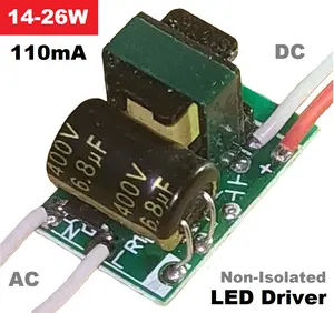 LED driver AC-DC 110mA 14W-26W 28-52 HPL SMD 0.5W Lampu Sorot Aquarium