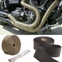 Gambar Lakban Peredam Panas Knalpot Motor / Exhaust Wrap 10 Meter Original dari Ibra84shop Kab. Tangerang 2 Tokopedia