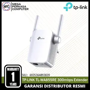 TP-LINK TL-WA855RE 300Mbps Wi-Fi Range Extender Penguat Sinyal