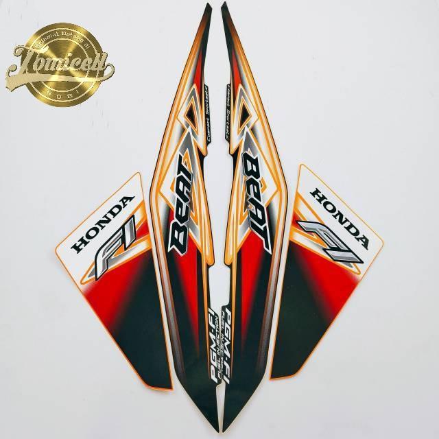 Gambar striping honda beat fi 2013 hitam oren stiker list body motor standar dari Tomicell Kab. Purwakarta Tokopedia