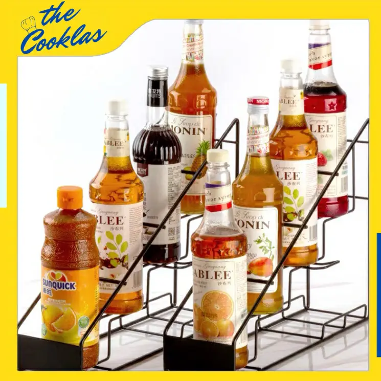 Rak Sirup | Tempat Botol Wine | Syrup Bottle Holder | Syrup Rack