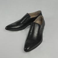 Gambar SEPATU SLIP-ON KULIT PRIA BARKER - BLACK (BARANG REJECT FELIX VERGUSO) - Black, 39 dari Foximas Footwear Kota Bandung 2 Tokopedia