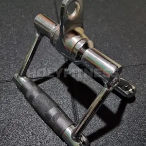 Seated Row Handle Single Bar Grip Cable Attachment Fitnes Iron Bull