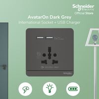 Gambar Schneider Electric AvatarOn Int Socket 16A USB 2.1A - E8342616USB_DG - AvatarOn Int Socket 16A USB 2.1A - E8342616USB_DG dari Schneider Electric Indonesia Kab. Bekasi 1 Tokopedia