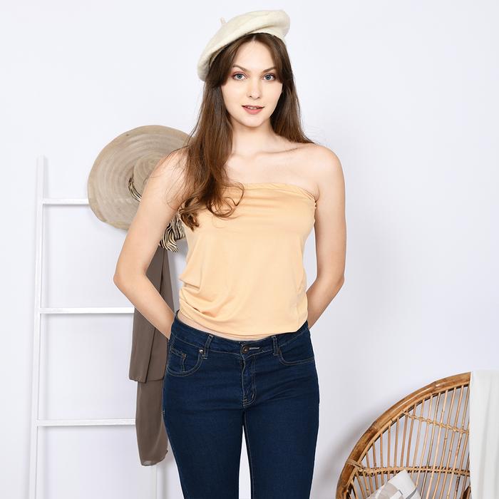Gambar Yoenik Apparel Riel Inner Kemben Tops Cream M17045 - Inner Kekinian dari Yoenik Apparel Kab. Bandung Barat Tokopedia
