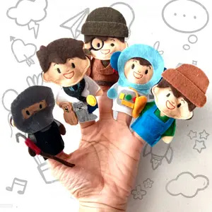 Finger Puppet Profession/Boneka Jari Profesi/Peraga Edukasi-Male