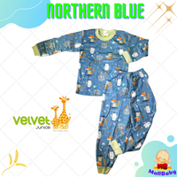 Gambar Velvet Junior Size 2345678910 Piyama Bayi Velvet Baju Bayi Panjang - Northern Biru, Ukuran 2 dari Mall-Baby Kota Tangerang Selatan 4 Tokopedia