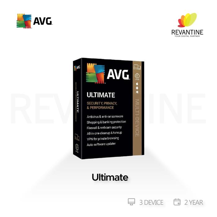 Jual Antivirus AVG Ultimate 3 Device 2 Tahun - 3 Device 2 Tahu - Kota ...