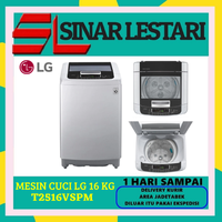 Gambar MESIN CUCI LG T2516VSPM TOP LOADING 16 KG SMART INVERTER TURBO DRUM dari Store Sinar Lestari Kota Administrasi Jakarta Barat 1 Tokopedia