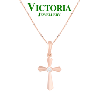 Gambar Liontin Salib / Pendant salib diamond / Pendant diamond - White Gold dari Victoria Jewellery Online Kota Administrasi Jakarta Selatan 1 Tokopedia