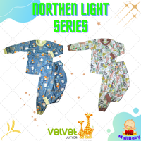 Gambar Velvet Junior Size 2345678910 Piyama Bayi Velvet Baju Bayi Panjang - Northern Biru, Ukuran 2 dari Mall-Baby Kota Tangerang Selatan 1 Tokopedia