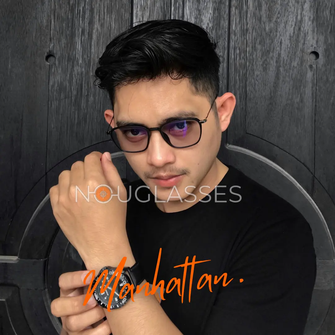 MANHATTAN (Black Doff) - Kacamata Gadget Photocromic Antiradiasi Anti Embun NightDrive