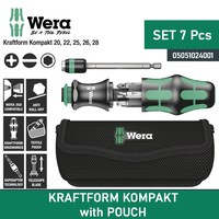 Gambar Obeng Bits Set Wera 05051024001 Kraftform Kompakt 25 With Pouch 7 Pc dari warungtools Kota Administrasi Jakarta Utara 1 Tokopedia