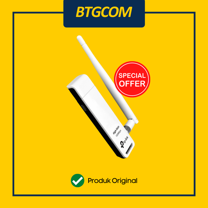 Gambar TP-Link TL-WN722N 150Mbps USB WiFi Adapter TPLink TLWN722N 722N dari btgcom Kota Denpasar Tokopedia