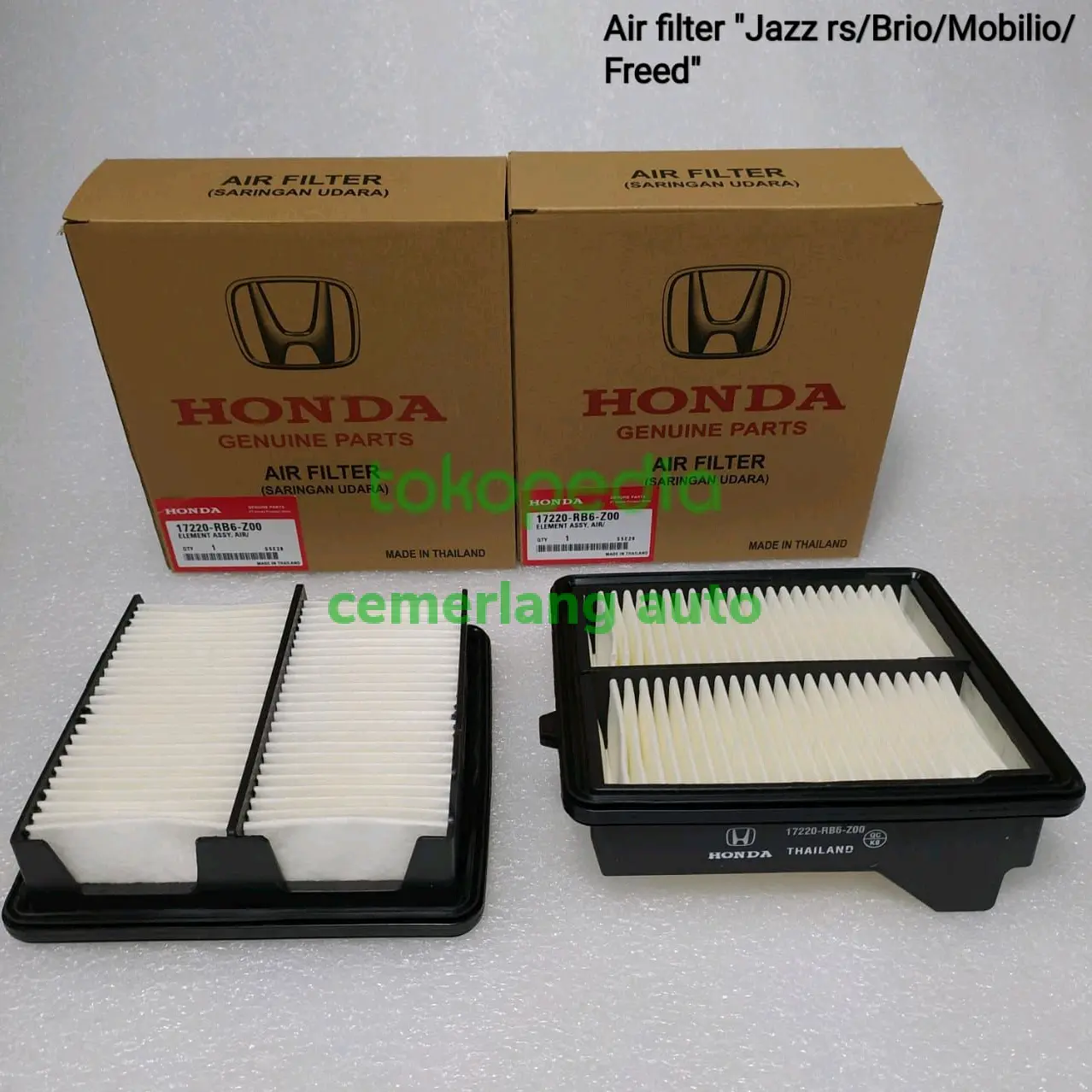 Air Filter/ Saringan Udara Mobilio/Brio (17220-RB6-Z00)