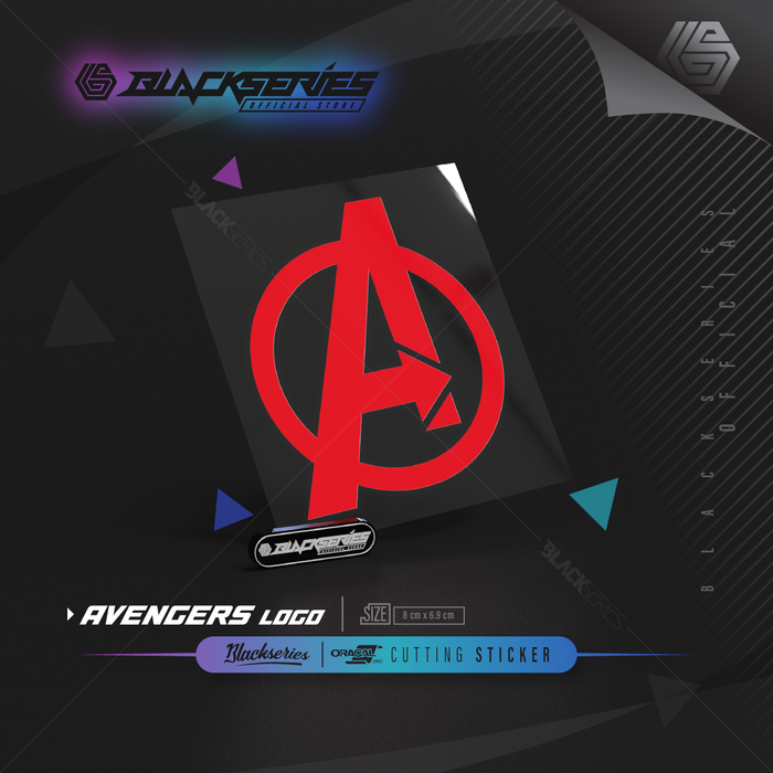 Jual Stiker Avengers Logo | Cutting Stiker Avengers | Avengers - Merah ...