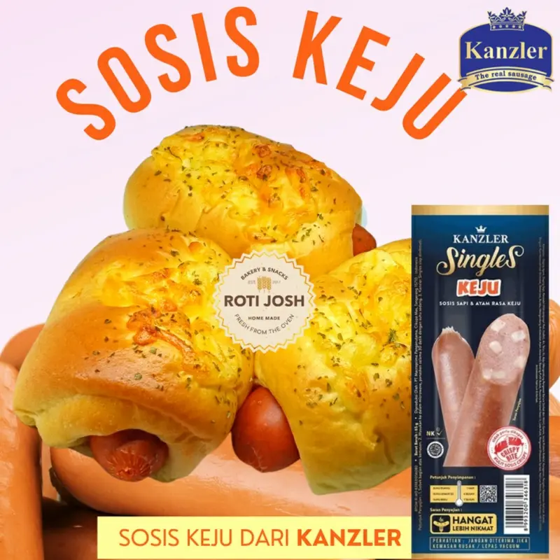 Roti Sosis Kanzler keju - Roti Josh. (pesan sebelum jam 4 sore dikirim besok harinya) 2