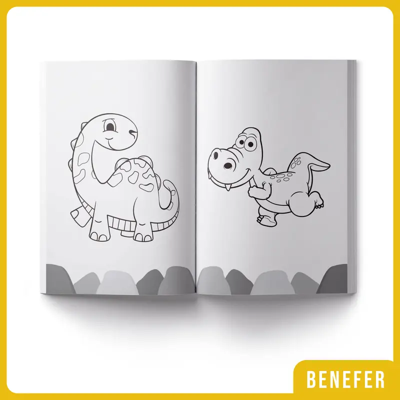 Buku Mewarnai Binatang, Kendaraan, Benda, Robot, Dino, Peri, Balita 3