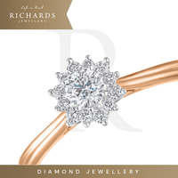 Gambar Richards Jewellery - Cincin Berlian–Round Cut Diamond Flower- 262675 dari Richards Jewellery Jakarta Barat 2 Tokopedia