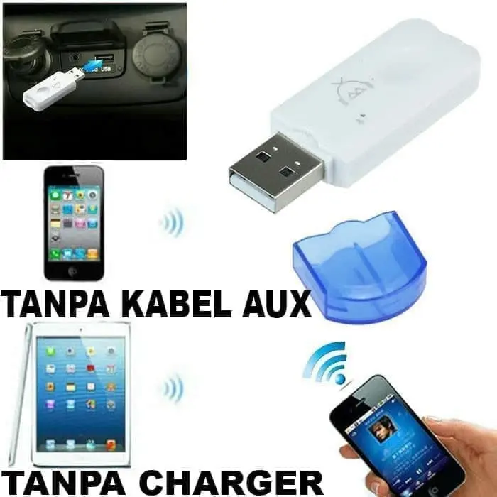 Bluetooth Receiver CK-06 USB tanpa kabel tanpa charger 1