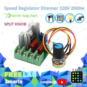 2000W 220V SCR Thyristor Speed Regulator Motor Dimmer SPLIT KNOP