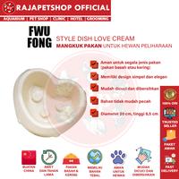 Gambar ( TEMPAT MAKAN ) FWU FONG STYLE DISH LOVE PET BOWL KUCING ANJING - CREAM dari Rajapetshop Official Kota Surabaya 1 Tokopedia