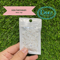 Gambar Half pearl mutiara belah payet tempel rhinestone mutiara AB aksesoris - white dari Done Handymade Kota Administrasi Jakarta Barat 3 Tokopedia