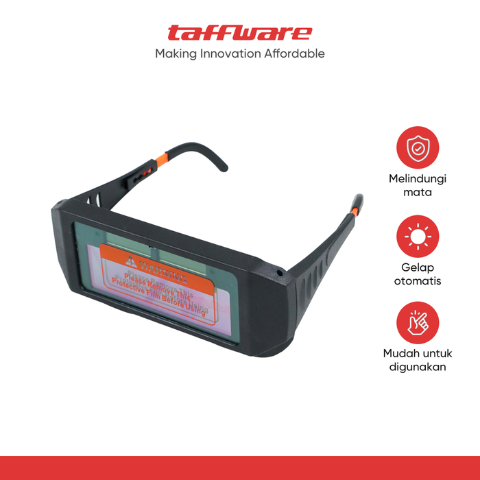 Gambar TaffGuard Kacamata Las Otomatis Auto Darkening Soldering Googles-hitam dari Taffware Official Store Kota Administrasi Jakarta Barat Tokopedia