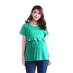 Baju Hamil menyusui spandek kombinasi katun parish