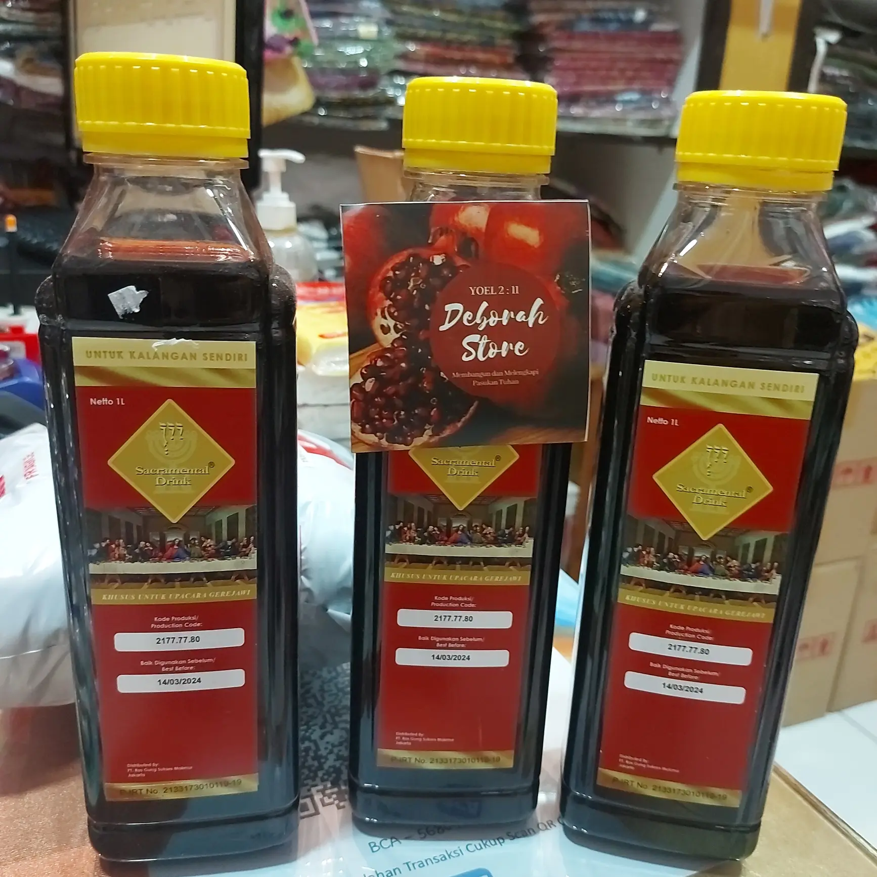 anggur perjamuan 1 liter  drink  Botol