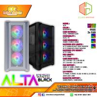 Gambar CUBE GAMING ALTA - LEFT SIDE GLASS DOOR - mATX Case Free 3x RGB Fans dari Techno Computer Bali Kota Denpasar 1 Tokopedia