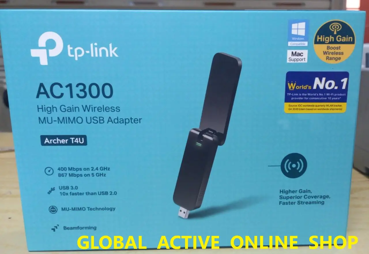 TPLINK Archer T4U AC1300 wireless dual band USB adapter