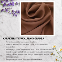 Gambar BAHAN WOLFIS GRADE A WOLFIS PREMIUM WOLFIS CREPE KAIN WOOLPEACH dari aisyahshalihah Kab. Sukoharjo 3 Tokopedia