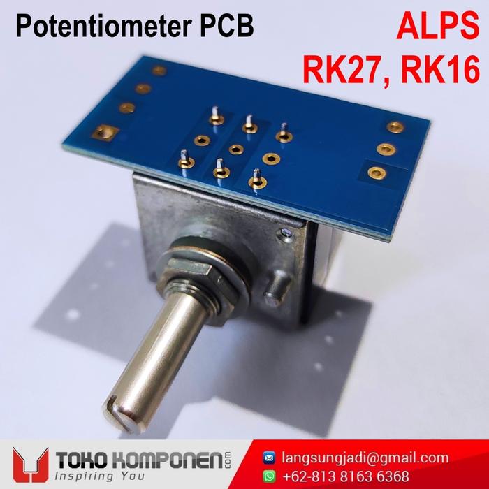 Jual ALPS RK16 RK27 Potentiometer PCB - Alpha Aplus Stereo Potensio ...