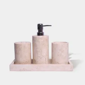Set Perlengkapan kamar mandi marmer