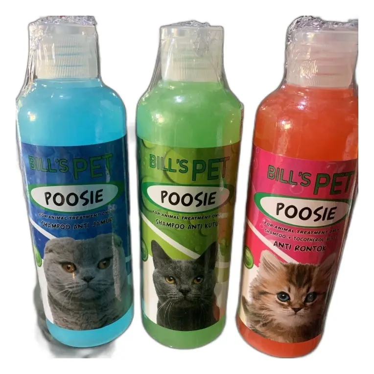 Shampoo Kucing Poosie 100 ml Anti Kutu, Jamur, Rontok Pilih Varian