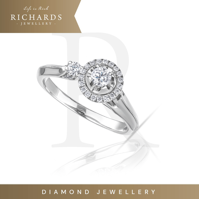 Gambar Richards Jewellery - Cincin Berlian – Diamond Halo Ring - 265249 dari Richards Jewellery Jakarta Barat Tokopedia
