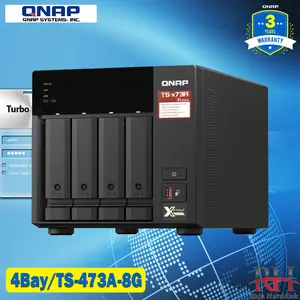 QNAP TS-473A-8G 4-Bay NAS Server External Storage Cloud TS473A