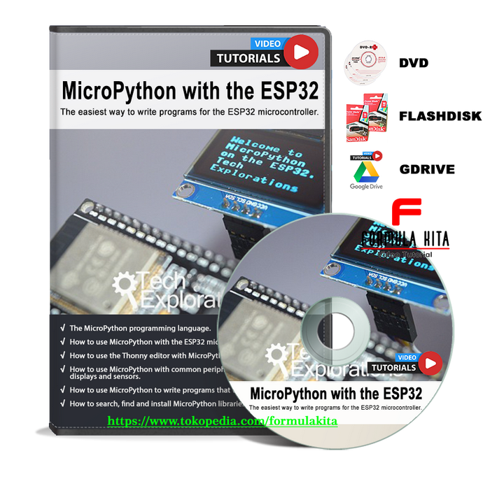 esp32 micropython tutorials | esp32 micropython... Jual VIDEO TUTORIAL MICROPYTHON WITH THE ESP32 - DVD - Kab. Jombang ...