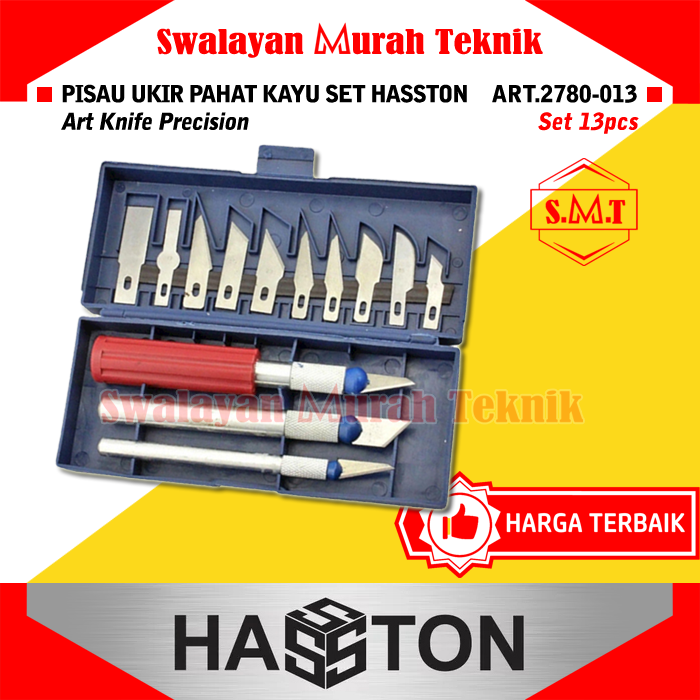 Gambar HASSTON 2780-013 PISAU UKIR PAHAT KAYU SET ART KNIFE PRECISION 13PCS dari Swalayan Murah Teknik Kota Semarang Tokopedia