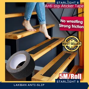 Lakban Pasir Silika Lantai Antislip Grip Untuk Tangga Indoor / Outdoor