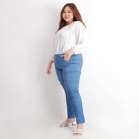 Gambar Eve Celana Semi Jeans Denim Big Size Celana Jumbo Stretch Melar ECP054 dari Eve Maternity Store Kota Administrasi Jakarta Barat 4 Tokopedia